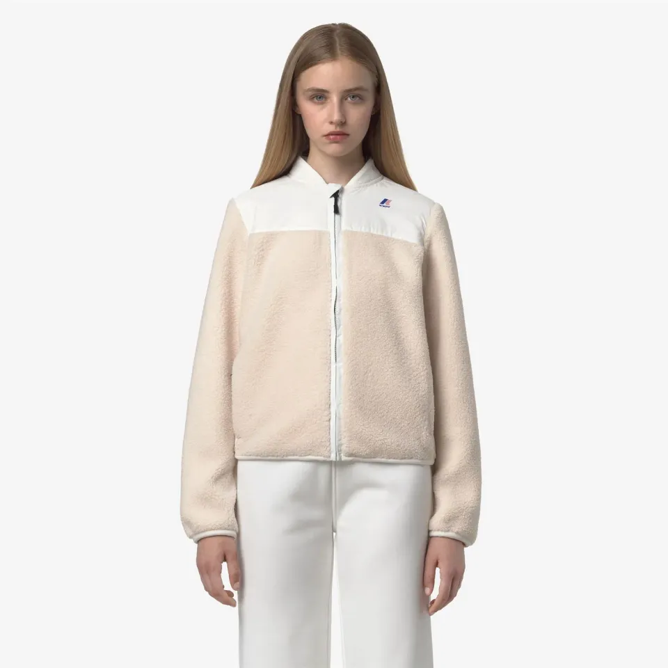 K-Way Bernardine 4.0 Orsetto fleece dama alb calduros