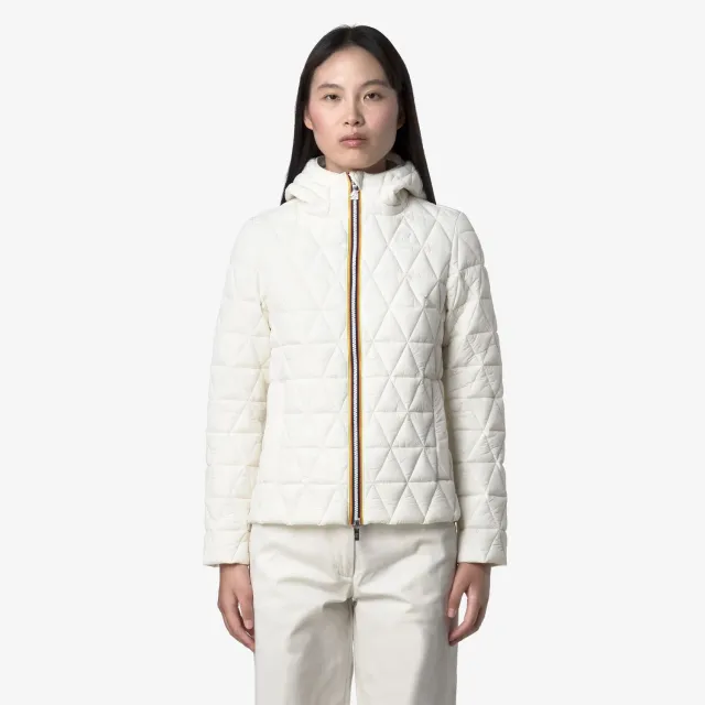 K-Way Lil Diamond Quilted Warm geacă damă White Gardenia