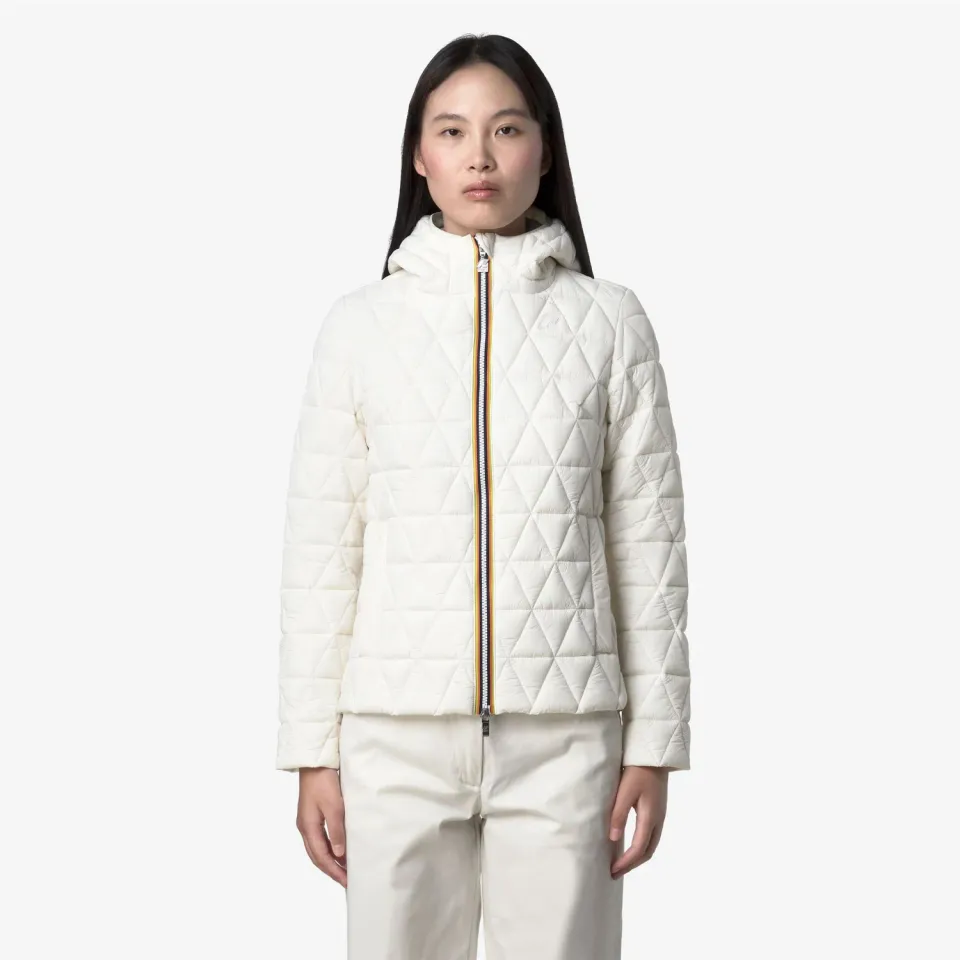 K-Way Lil Diamond Quilted Warm geacă damă White Gardenia