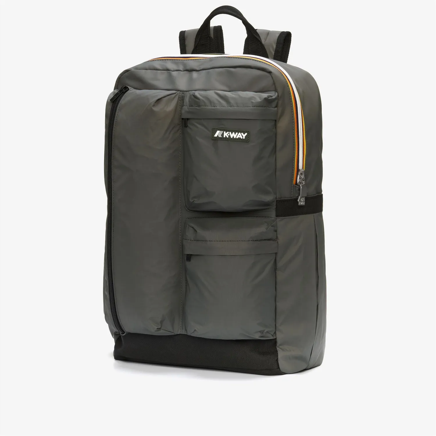 K-Way Ambert rucsac verde impermeabil laptop