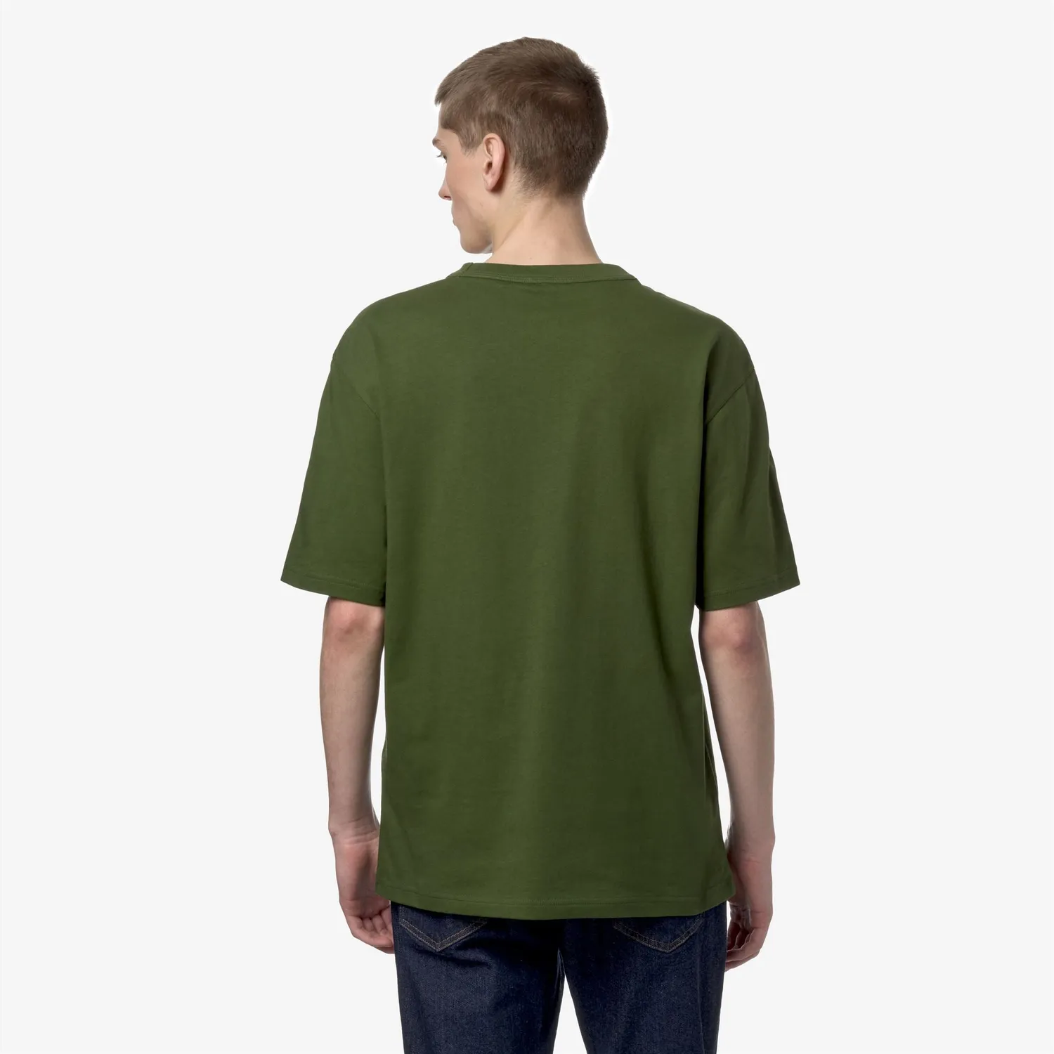 K-Way Fantome Print-Pocket tricou verde bumbac