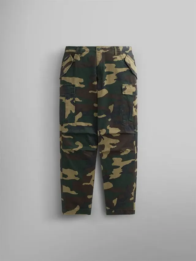 Alpha Industries M-65 pantaloni cargo woodland camo bumbac
