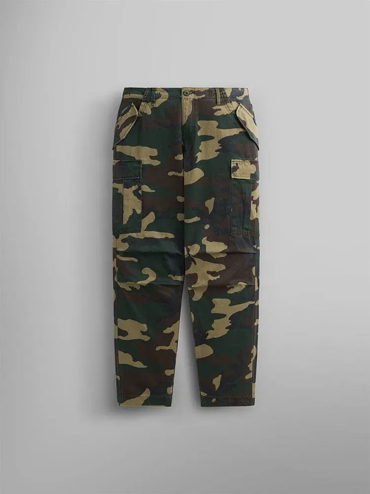 Alpha Industries M-65 pantaloni cargo woodland camo bumbac