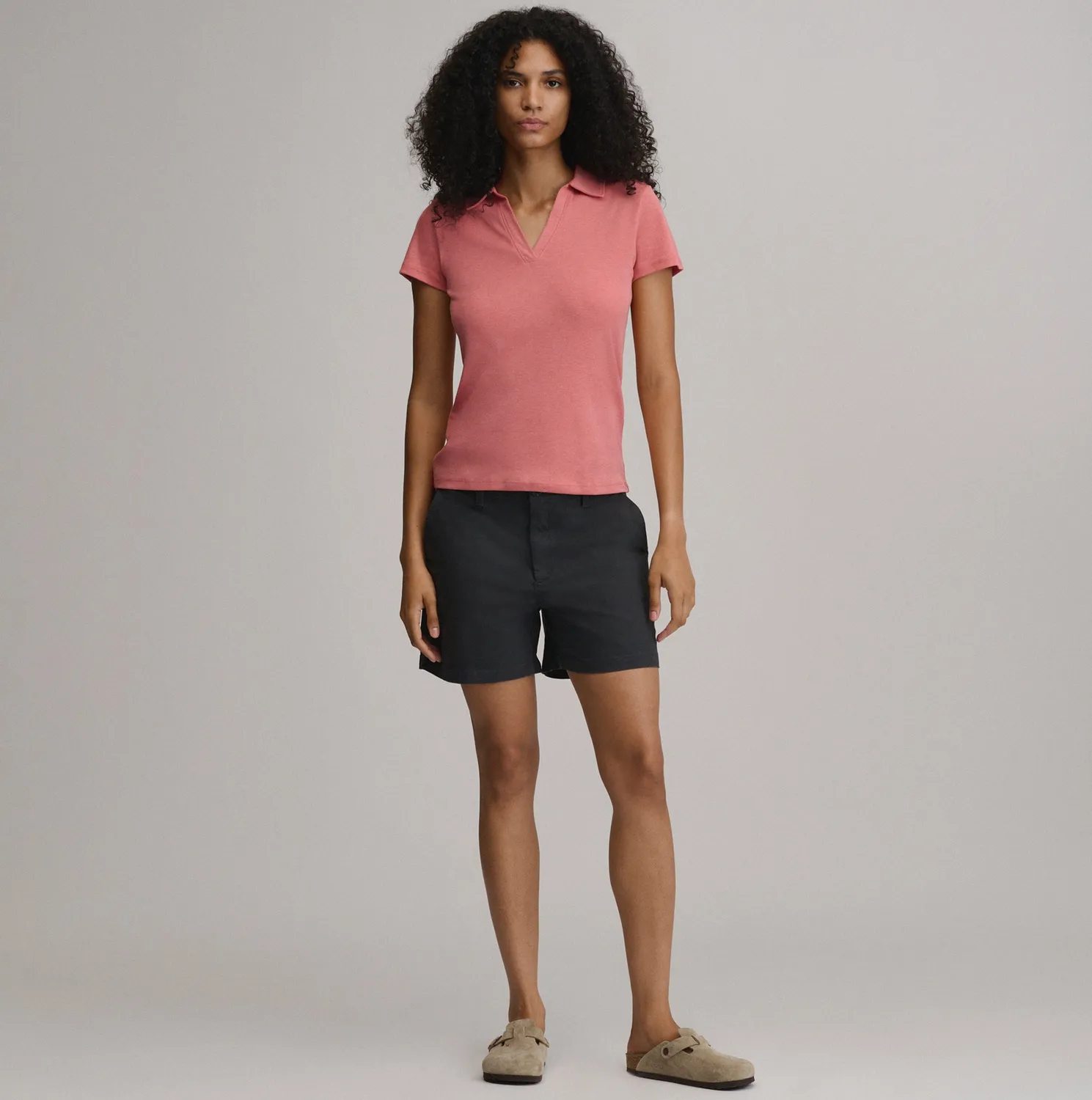 Bluza Eddie Bauer Everyday dama guler alb bumbac