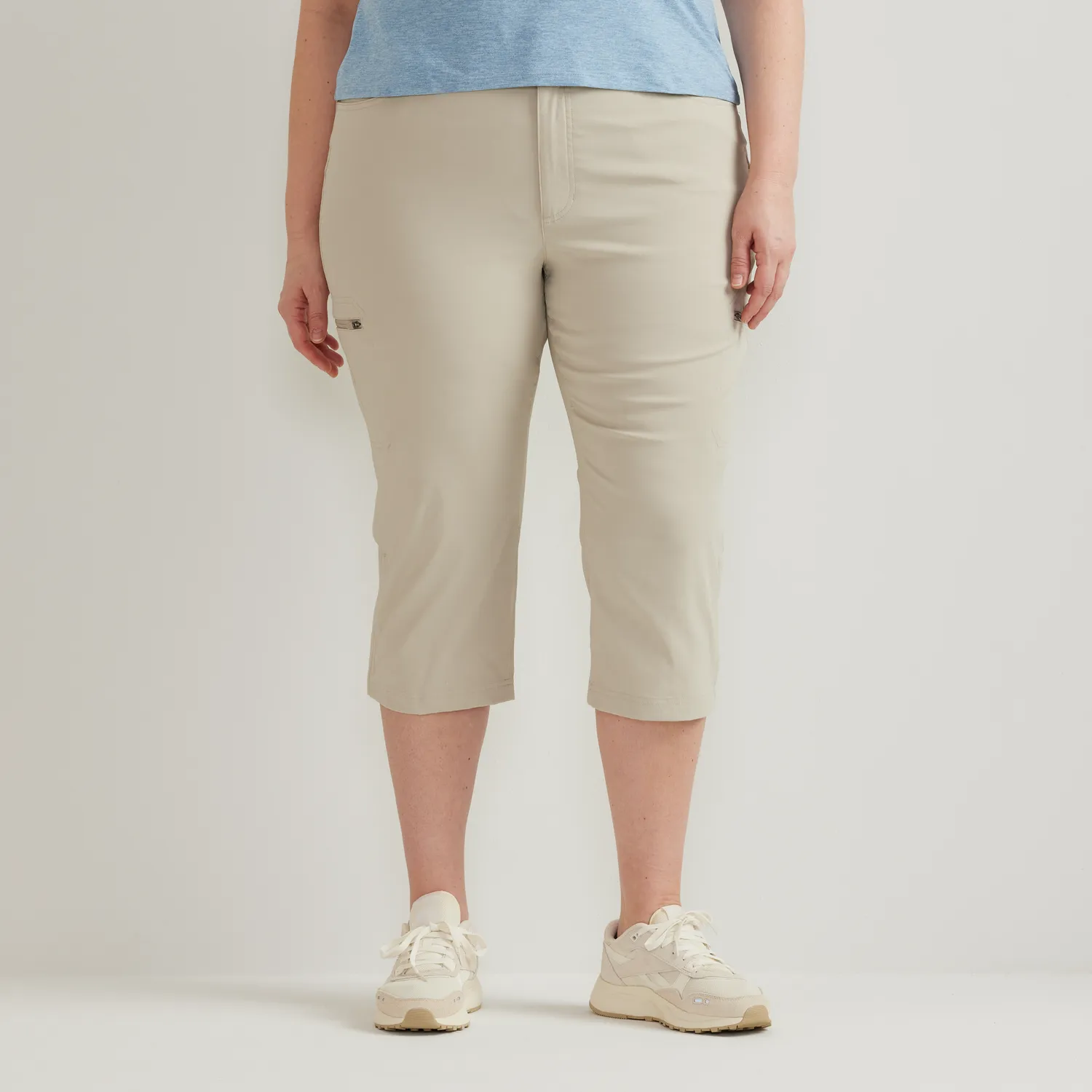 Eddie Bauer Guide Pro High Rise Capri pantaloni dama elastici
