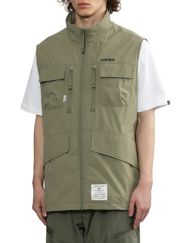 Alpha Industries UNFRM vestă tactică kaki din nailon