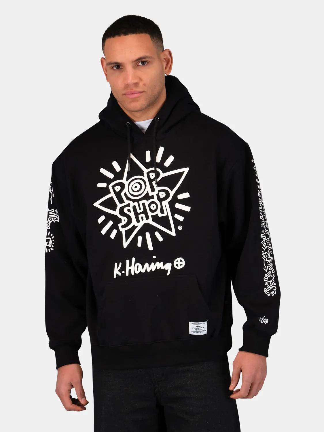 Keith Haring x Alpha New York hanorac grafic black
