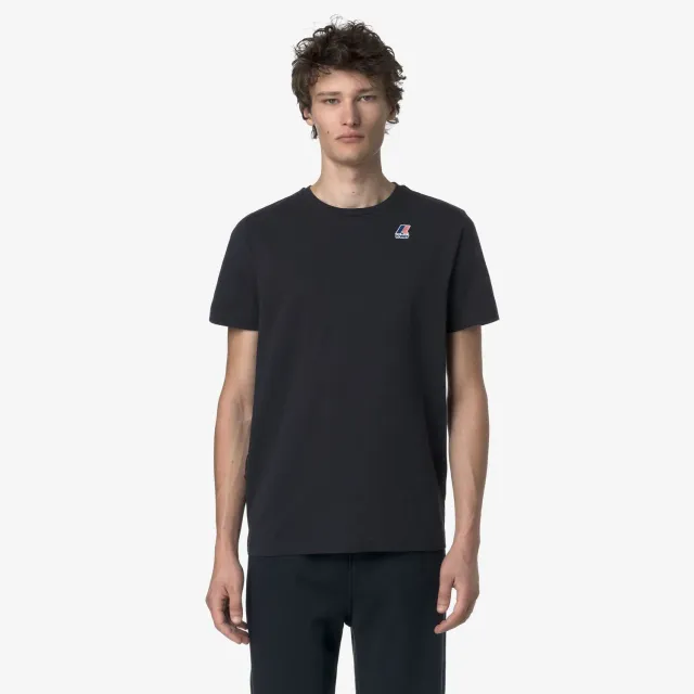 K-Way Leonide tricou unisex albastru bumbac pliabil