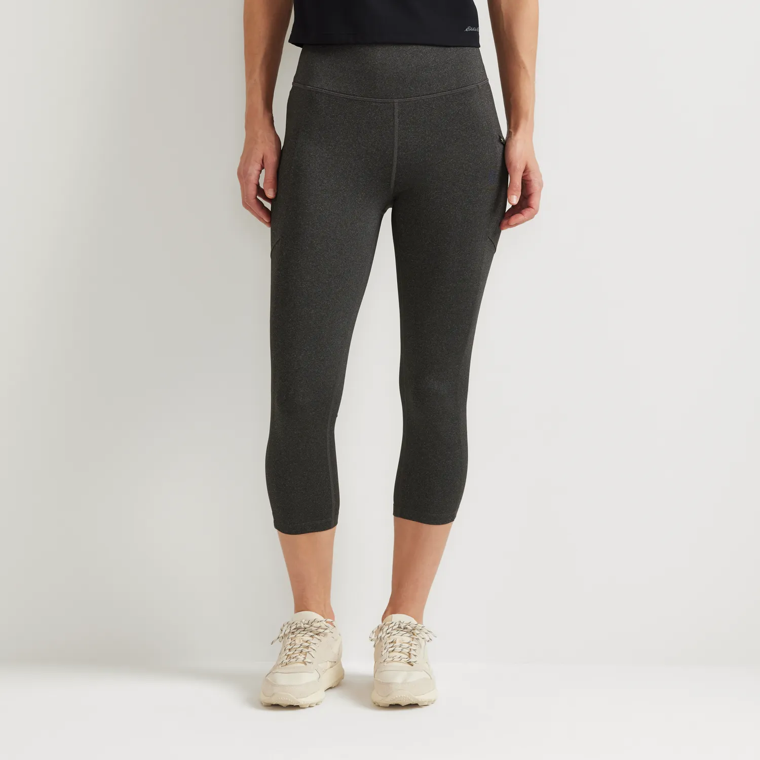 Eddie Bauer Traverse Trail colanti capri negri elastici