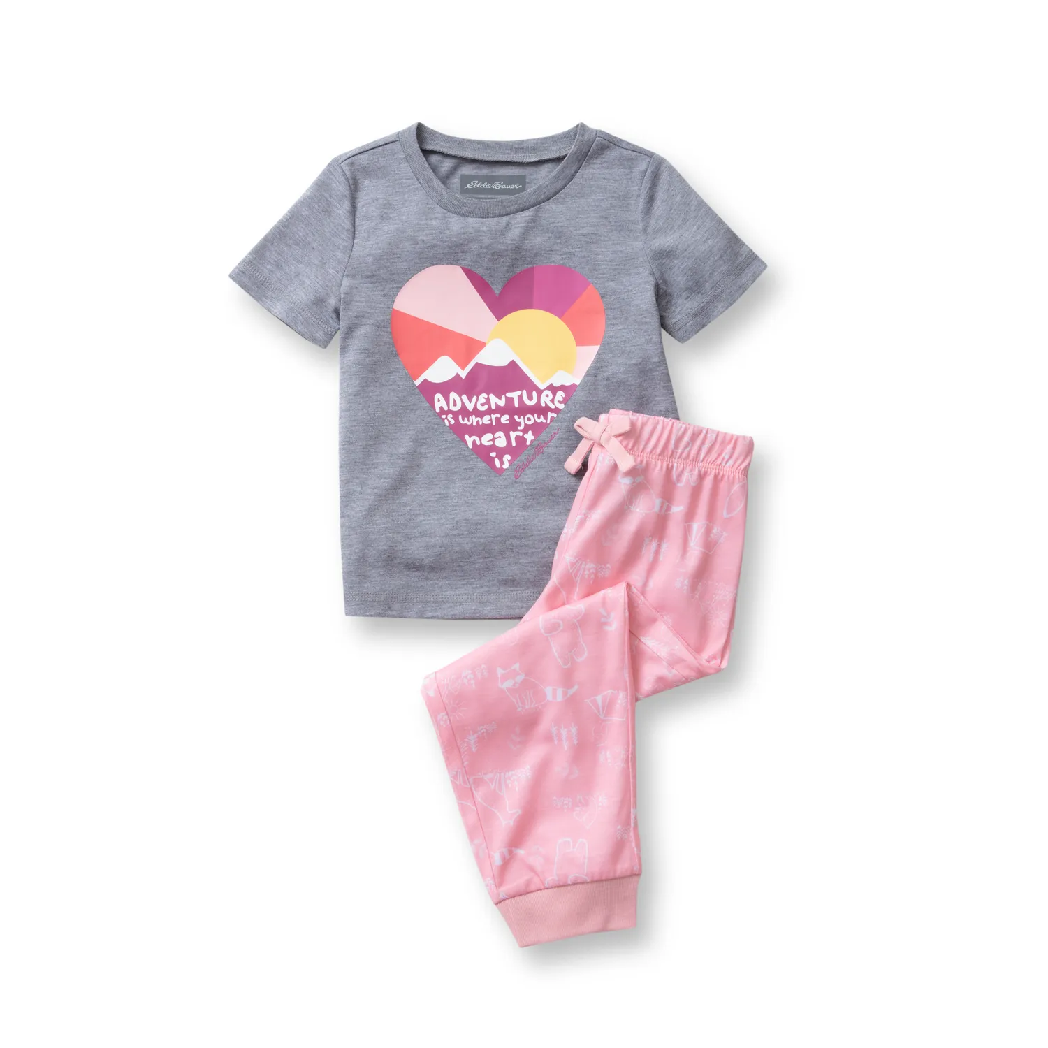 Eddie Bauer Loose Fit Sleep pijama Grey Heather 2T