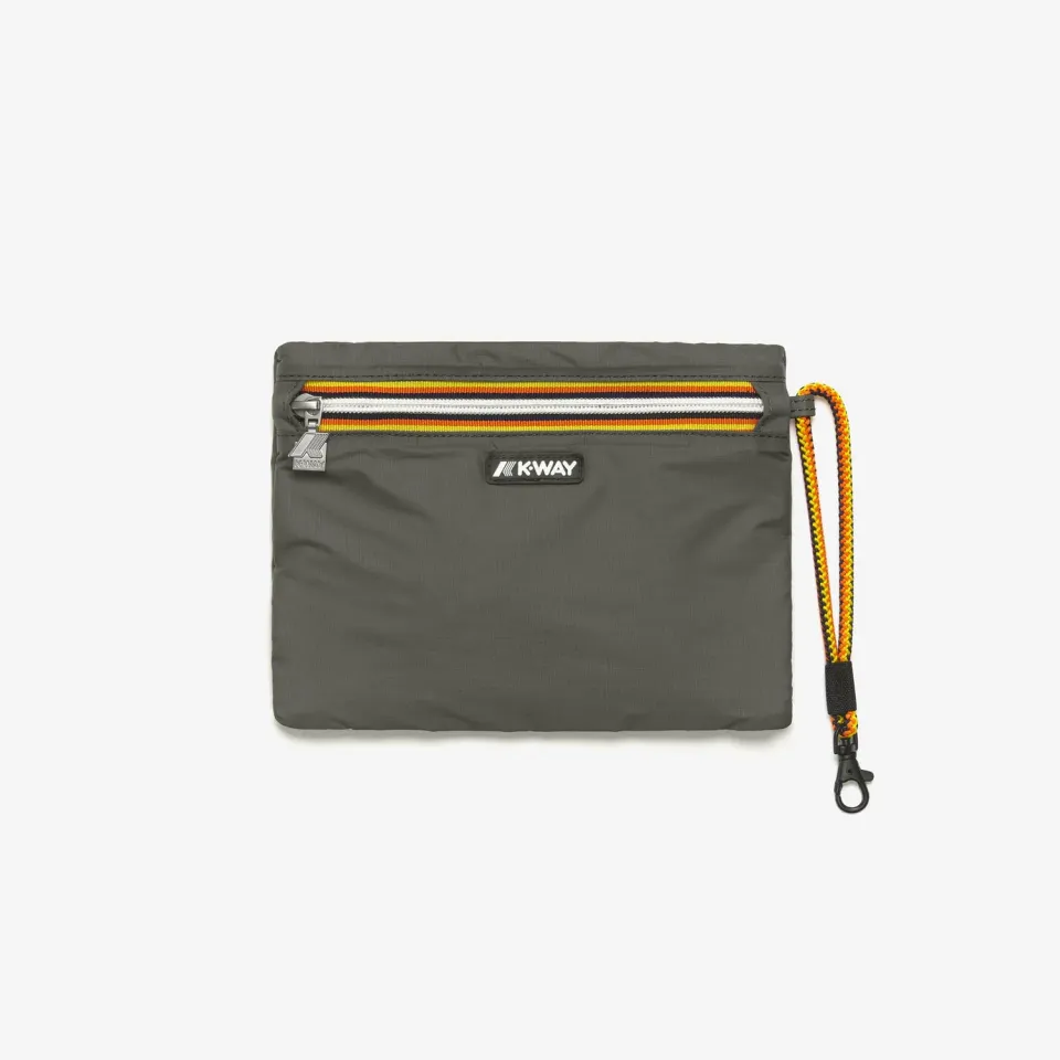 K-Way Nimes necessaire verde-negru impermeabil