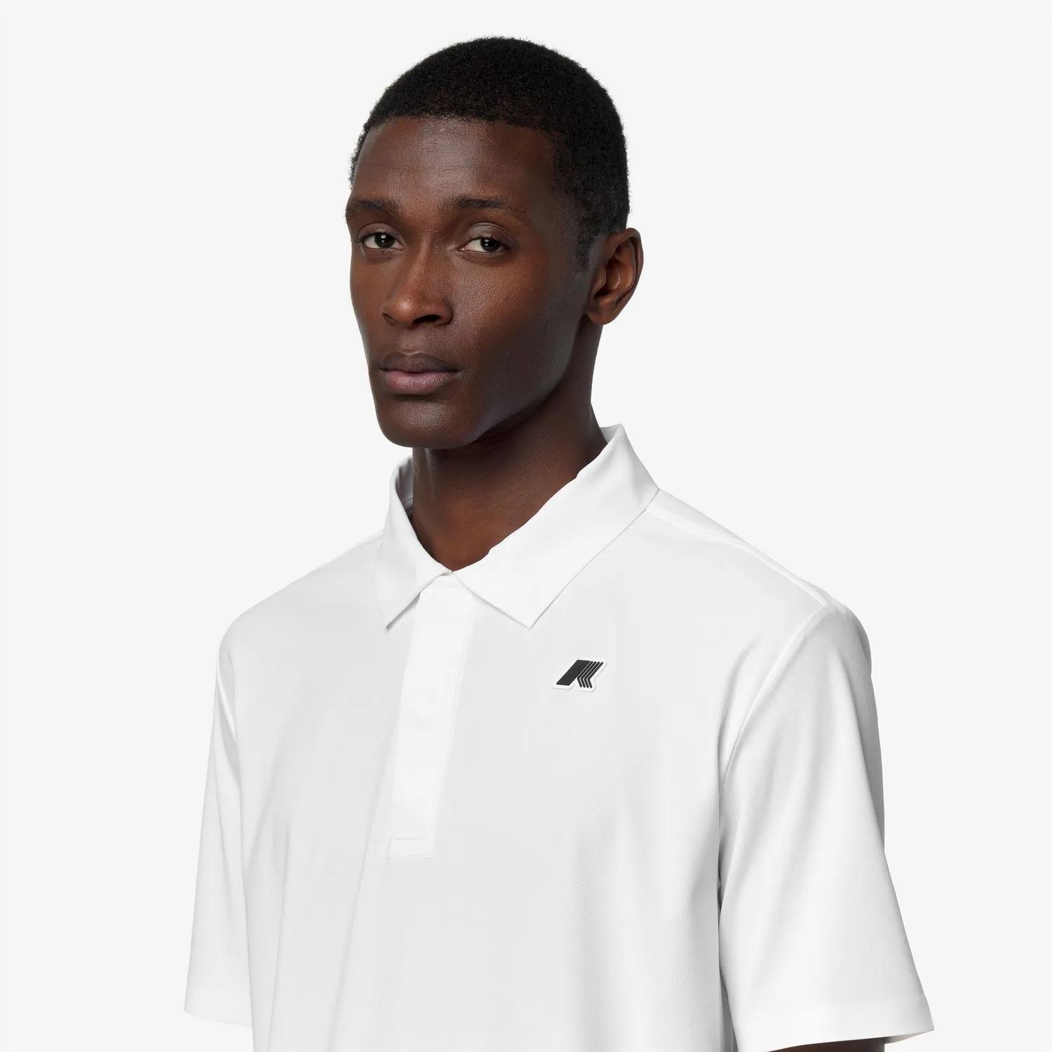 K-Way Swing K51346W tricou polo bărbați alb golf