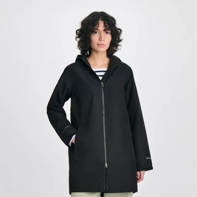 Eddie Bauer Rainy Pass trenci dama negru impermeabil