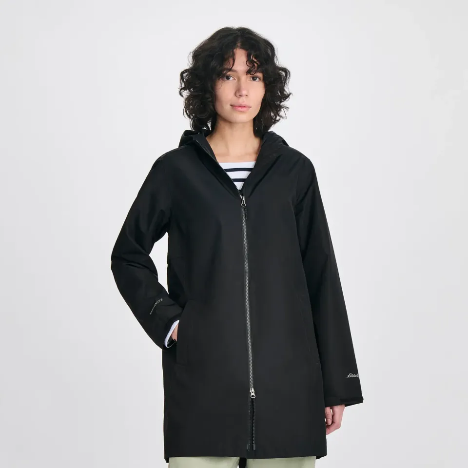 Eddie Bauer Rainy Pass trenci dama negru impermeabil