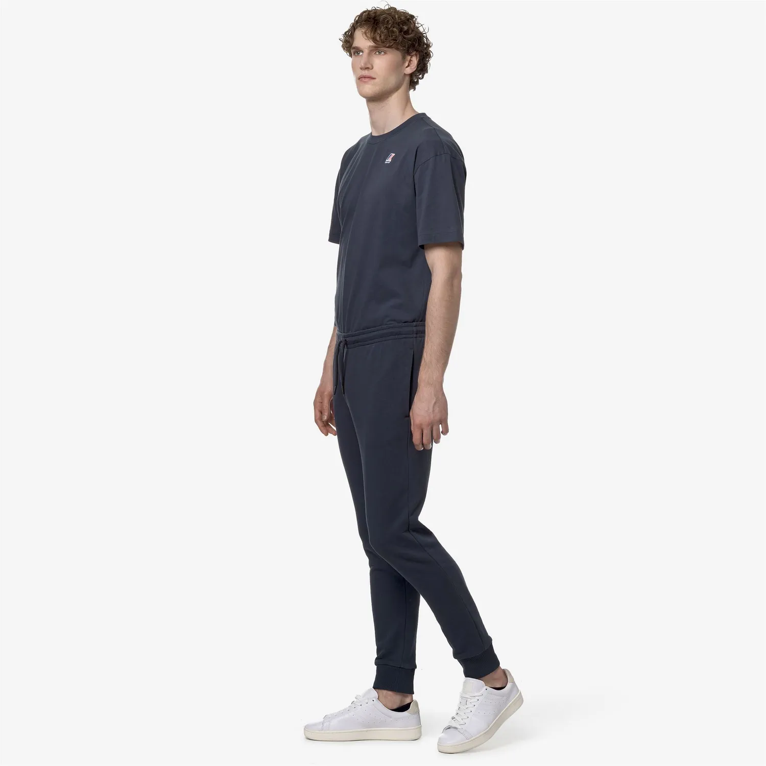 K-Way Bishop pantaloni sport albastru din bumbac