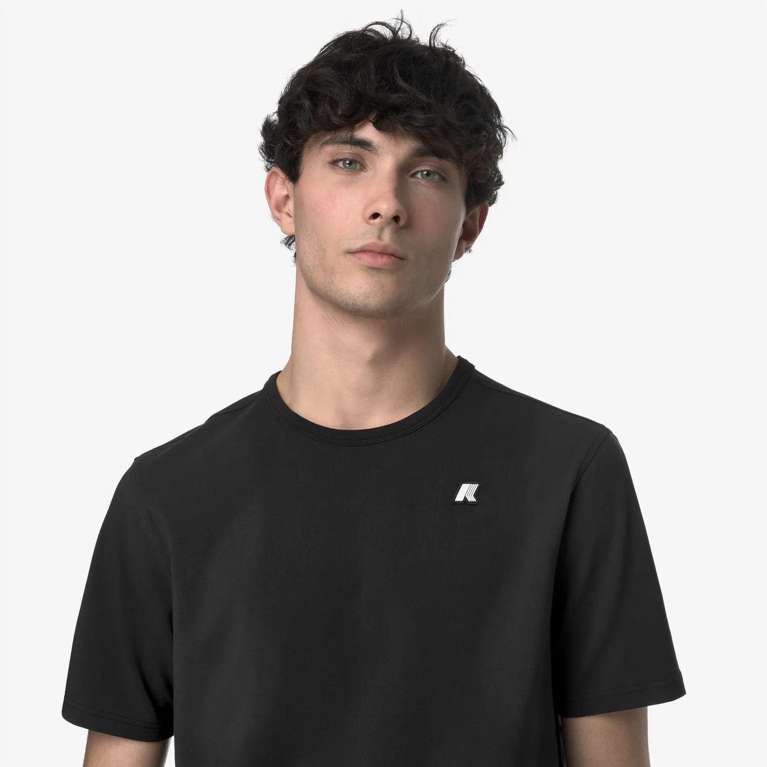 K-Way Adame Light Stretch Jersey tricou barbati negru slim