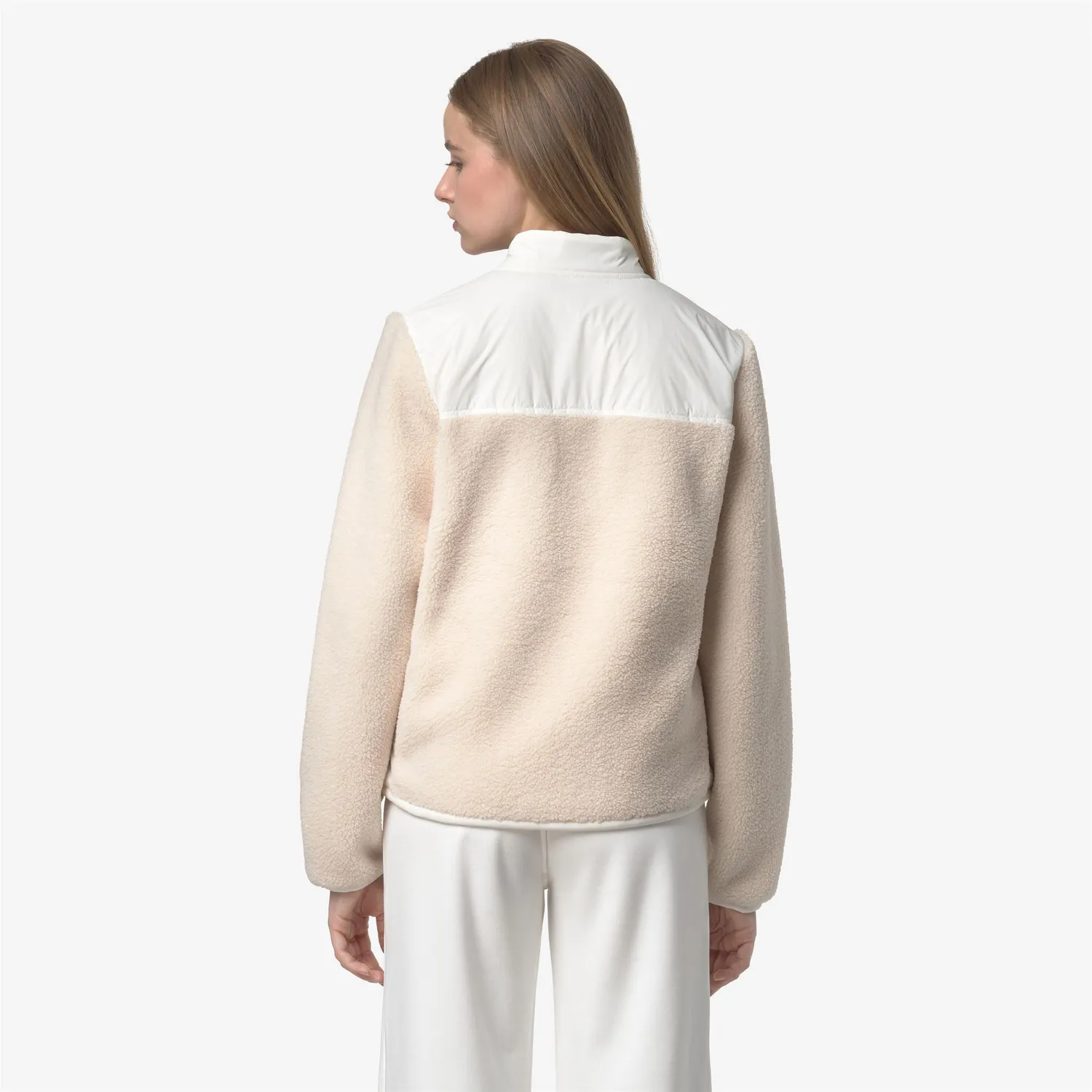 K-Way Bernardine 4.0 Orsetto fleece dama alb calduros