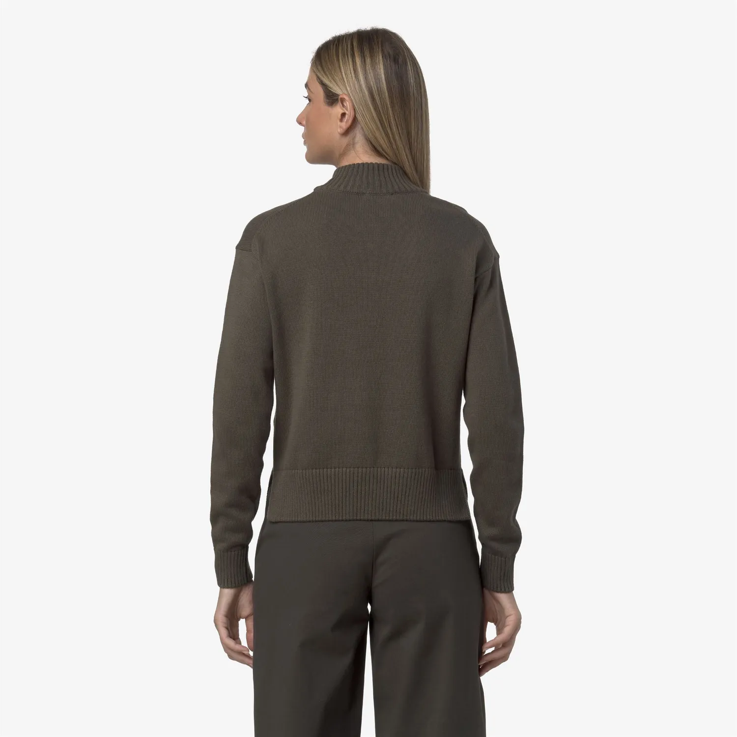 K-Way Agata Cotton Cashmere pulover verde damă