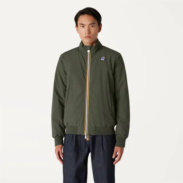 K-Way Arsene Geaca Scurta Barbati Verde Reversibila