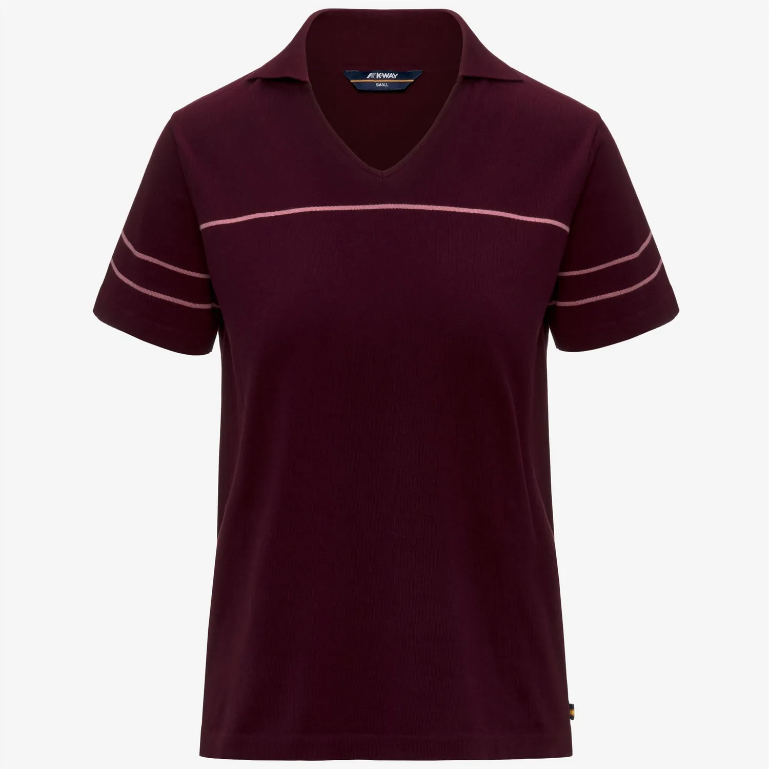K-Way Mazardy Stripes polo dama violet dungi bumbac
