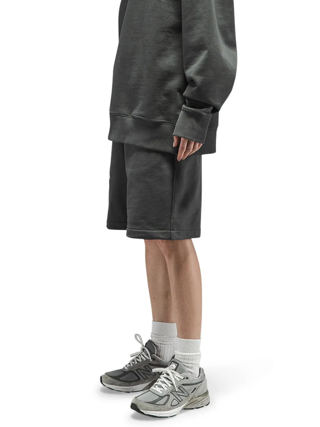 Alpha Industries Essential pantaloni scurti charcoal bumbac