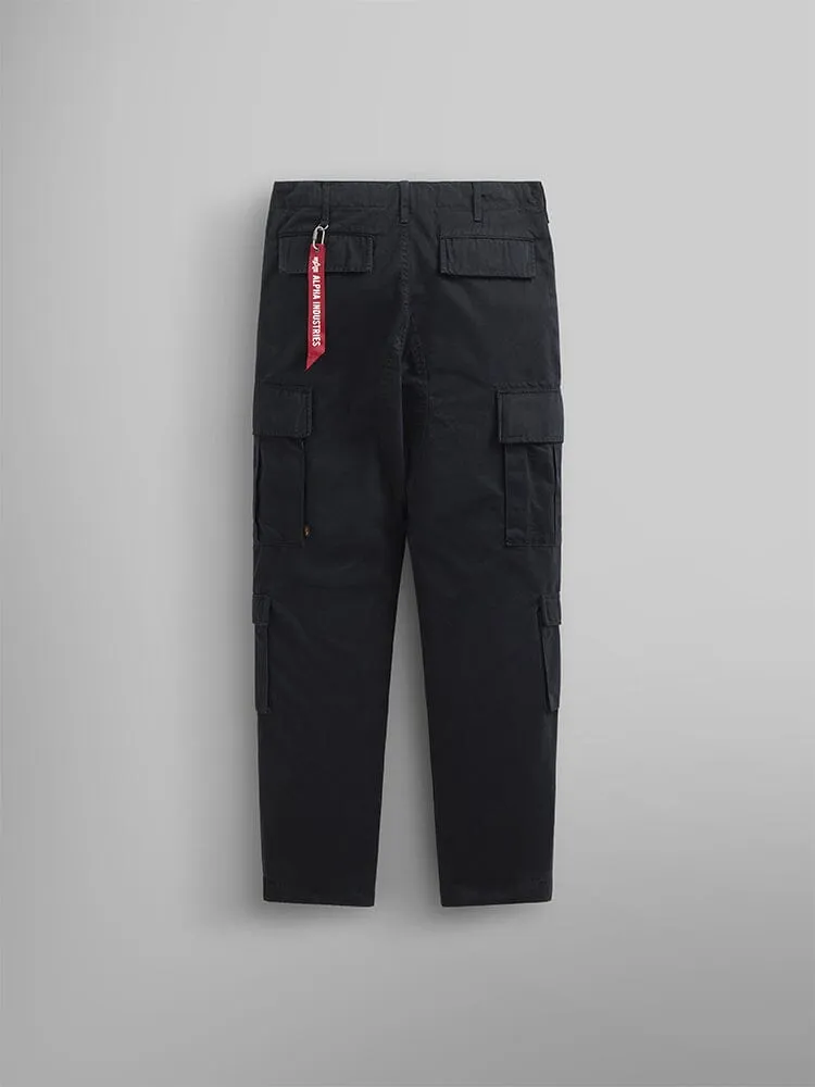 Alpha Industries ACU pantaloni cargo negri bumbac