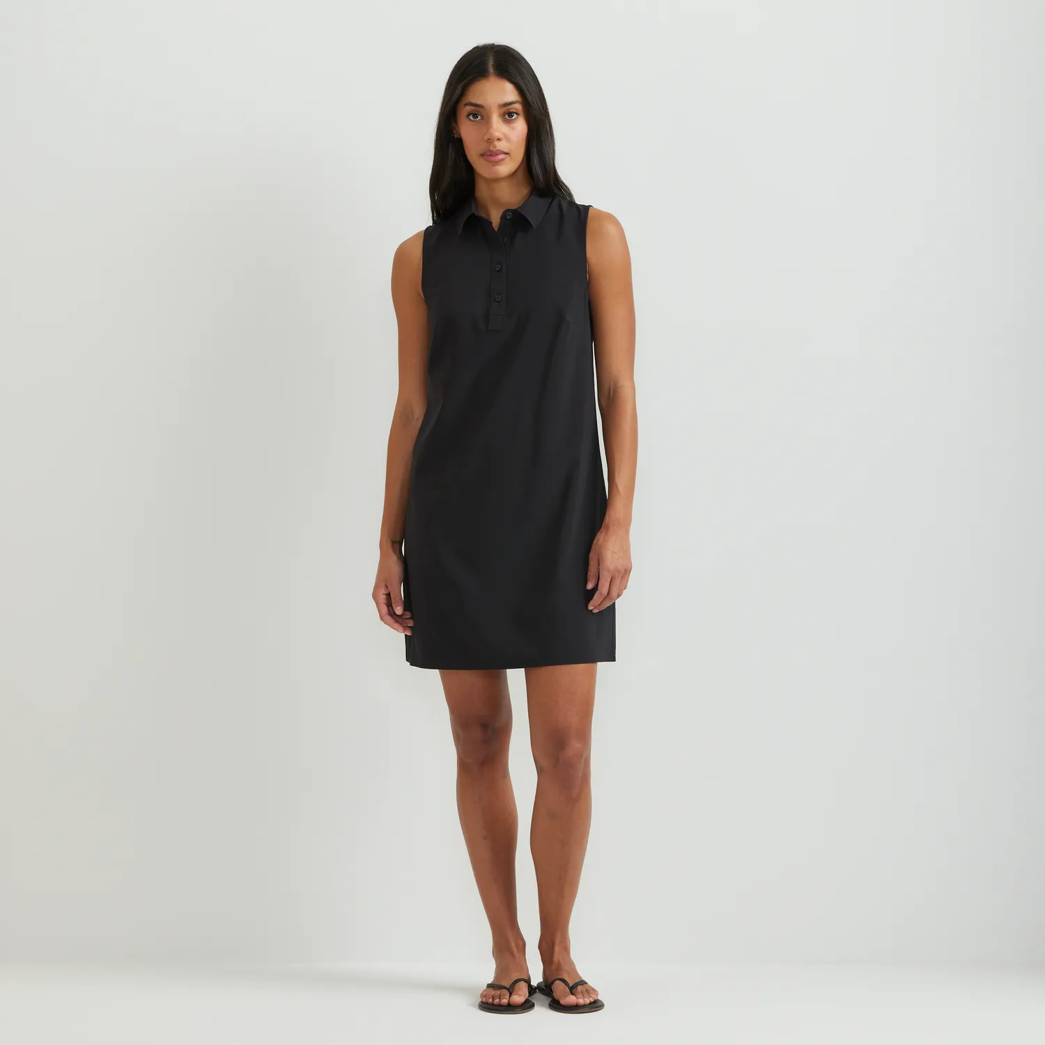 Eddie Bauer Departure rochie polo neagra stretch