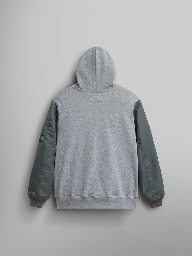 Alpha Industries MA-1 Hoodie hanorac gri inchis
