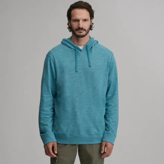 Eddie Bauer Slub Hoodie hanorac bumbac Azure