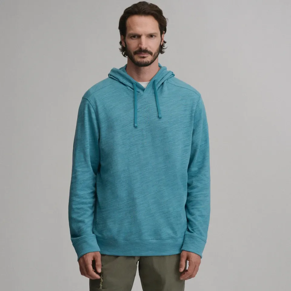 Eddie Bauer Slub Hoodie hanorac bumbac Azure