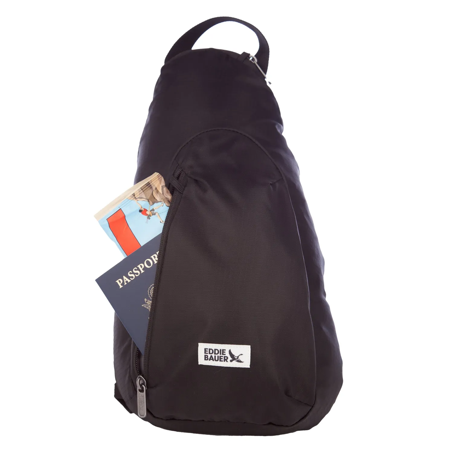Eddie Bauer RFID-Blocking Travel Sling borseta negru anti-furt