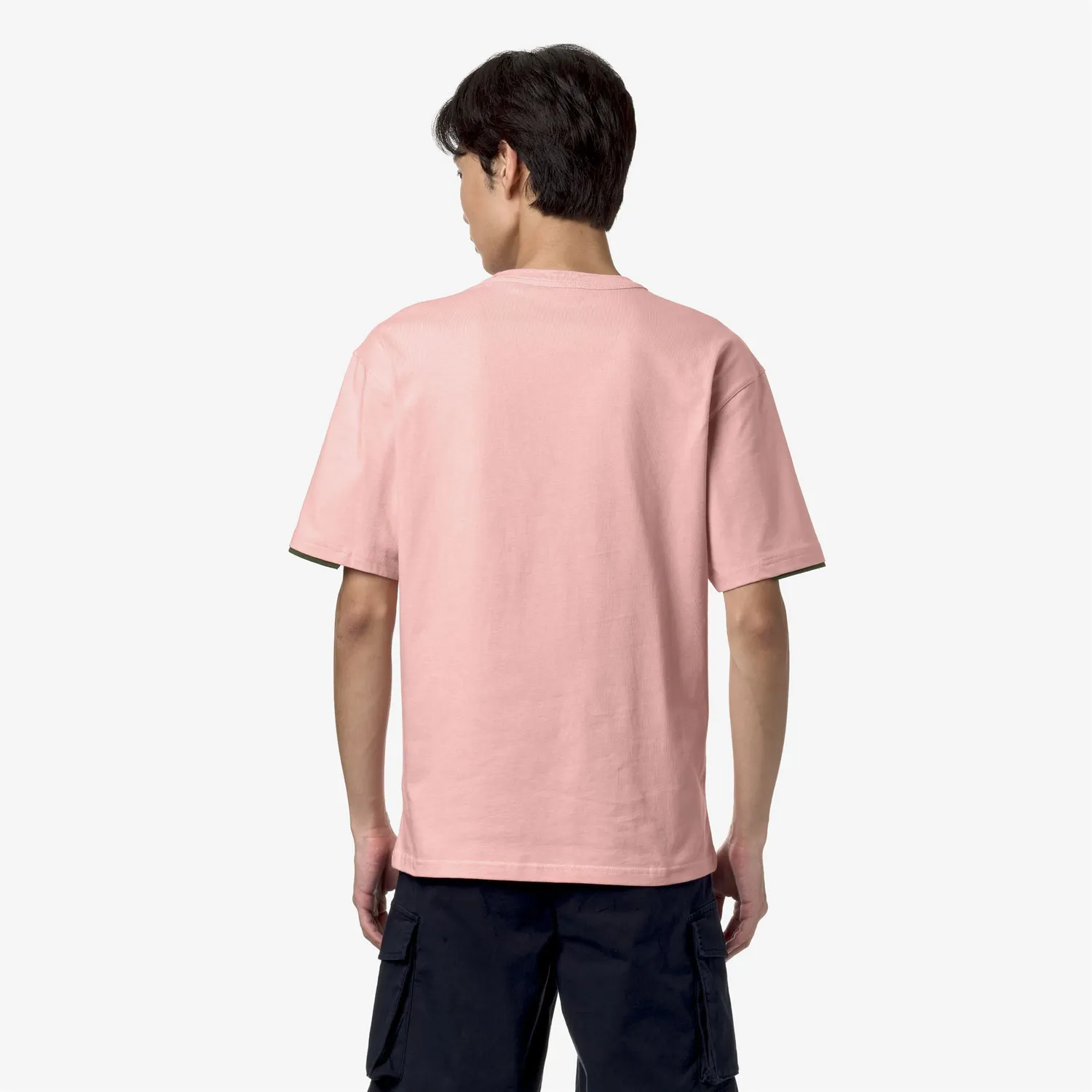 K-Way Fantome Contrast Pockets tricou barbati roz bumbac