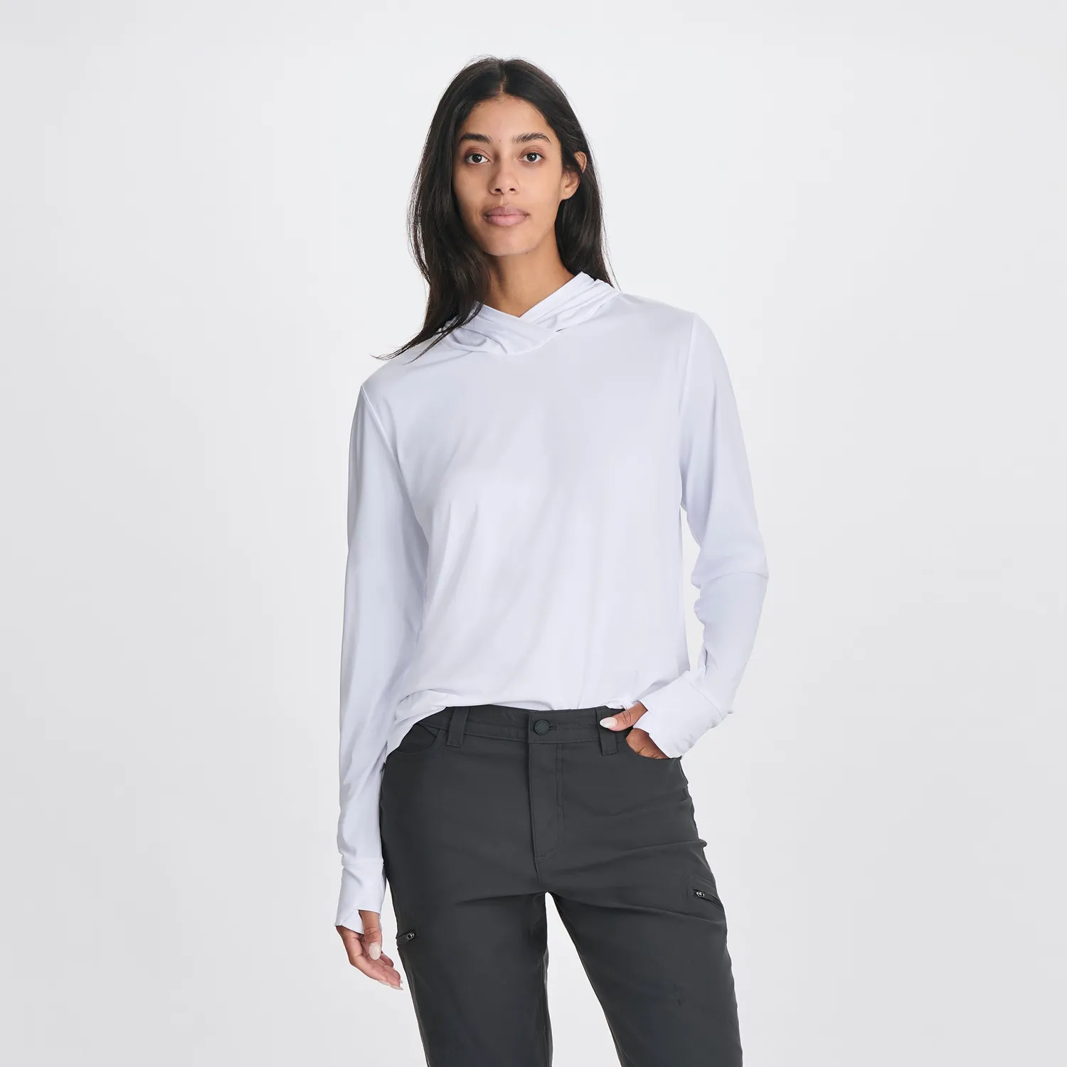 Eddie Bauer Sundrift hanorac UPF 50+ alb usor