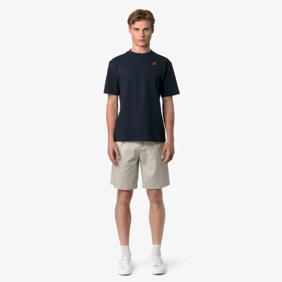 K-Way Solo Jersey Wave tricou barbati albastru depth bumbac