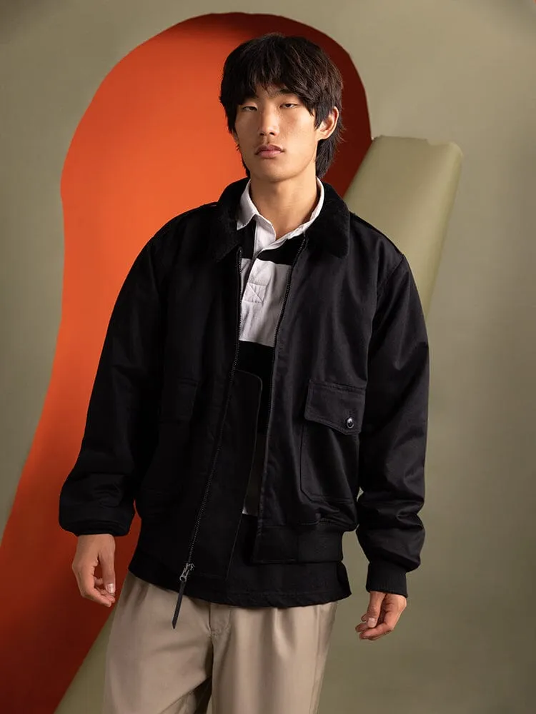 Alpha Industries B-10 1940s geaca bomber neagra