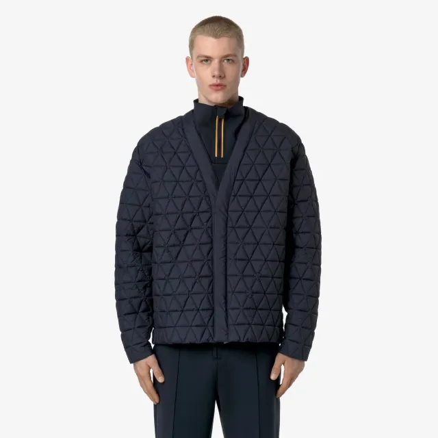 K-Way Cardy Tech Thermo Light geaca scurta Black Ash matlasata