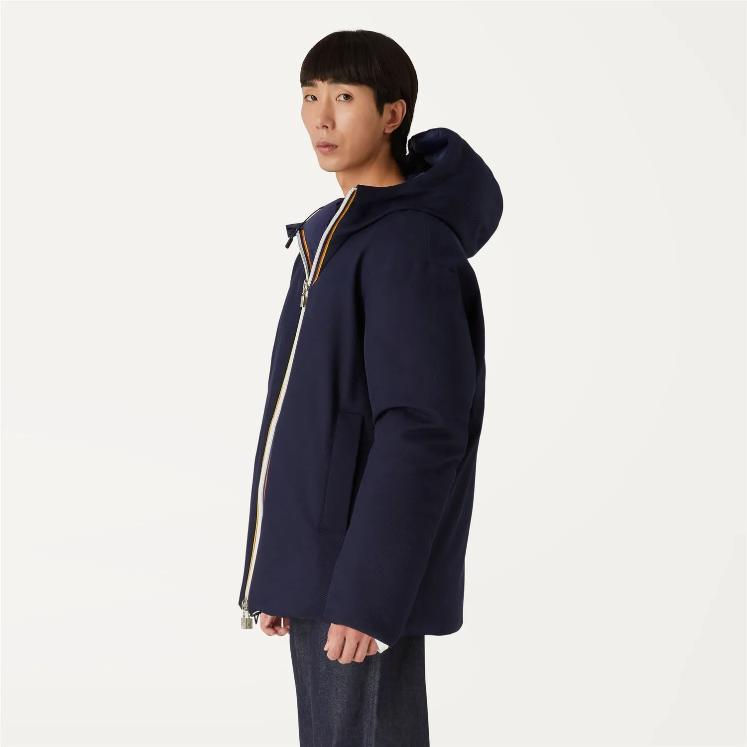 K-Way Eloi Wool palton bleumarin reversibil