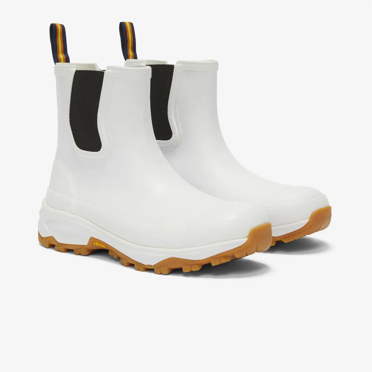 K-Way Raimond cizme ploaie unisex albe cauciuc