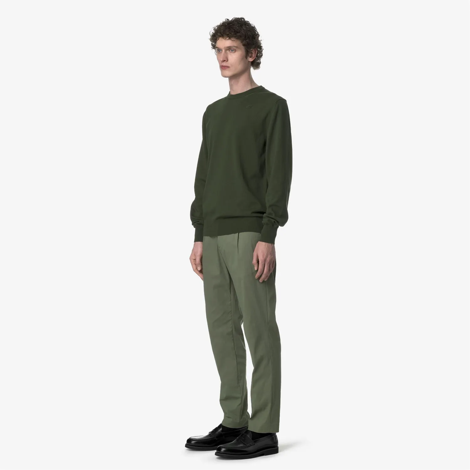 K-Way Ailton Twill Tech pantaloni chino Green Lichen