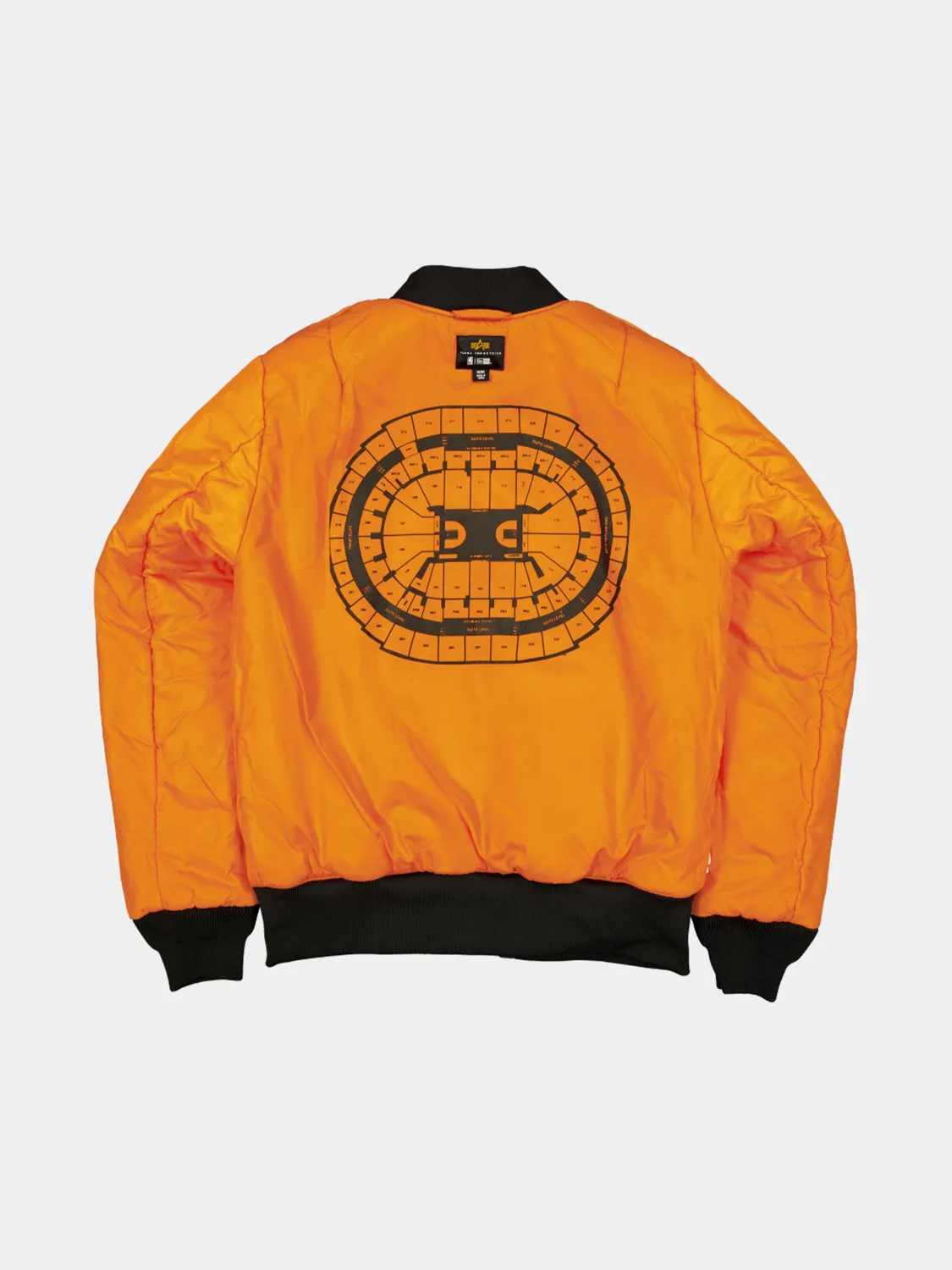 Alpha Industries MA-1 Lakers geacă bomber negru camuflaj