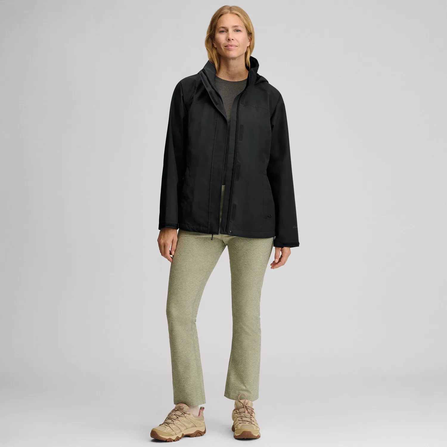 Eddie Bauer Rainfoil geaca ploaie dama neagra