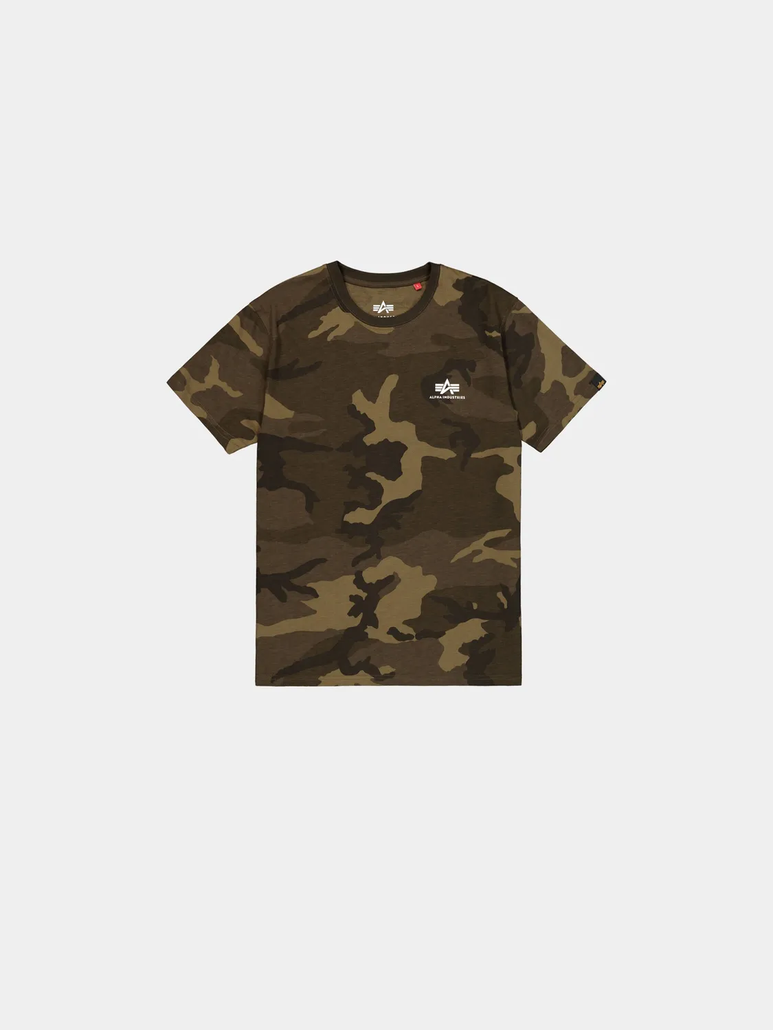 Alpha Industries Basic Small Logo tricou camo Desert Camo bumbac