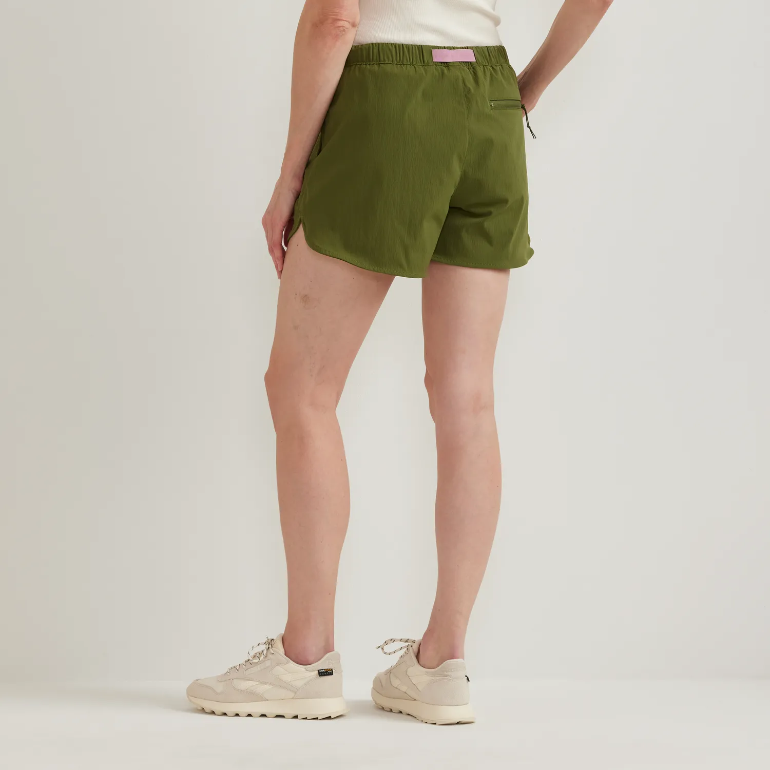 Eddie Bauer Belted Ripstop shorts damă Irish Moss ripstop