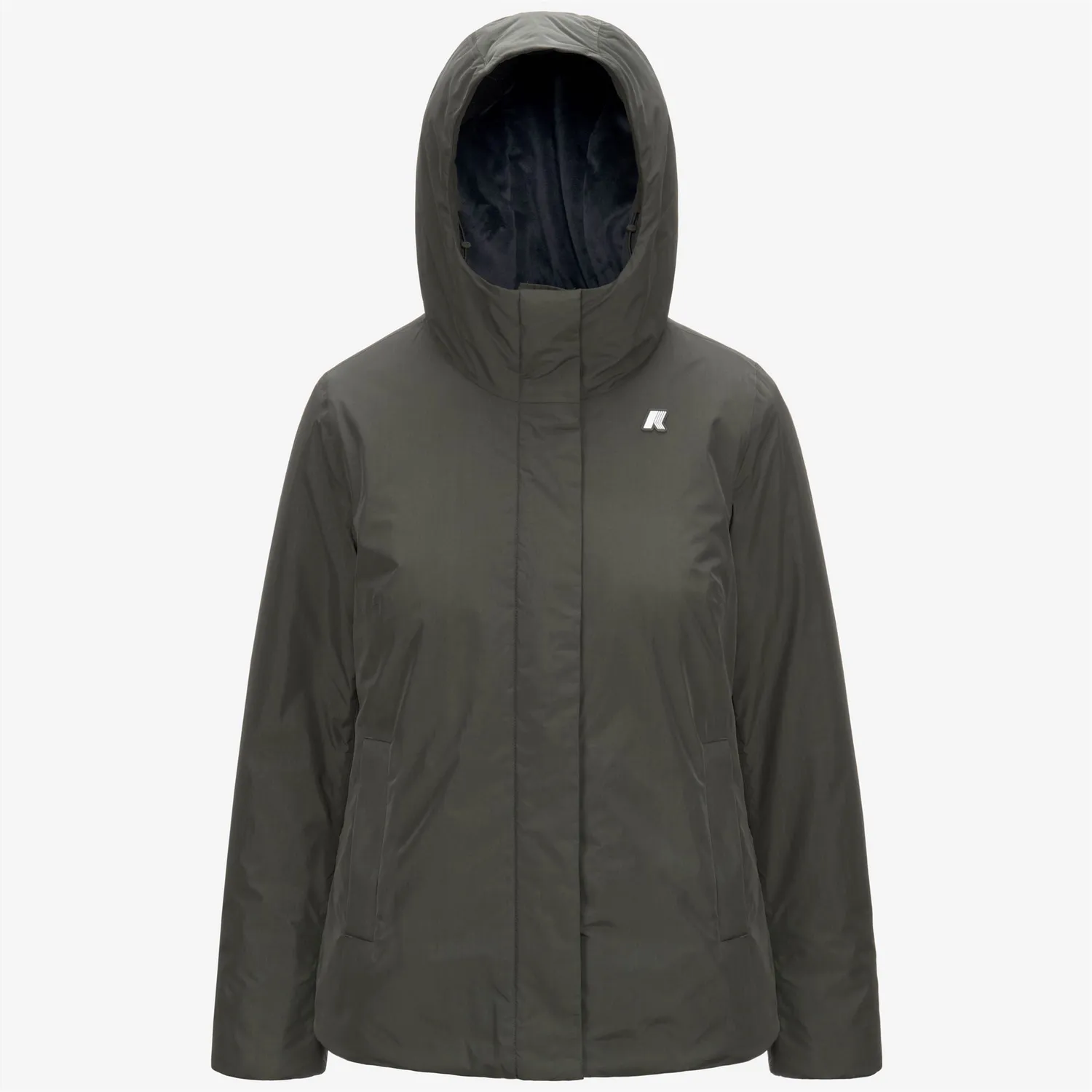 K-Way Lil Soft Touch Marmotta geaca dama verde calduroasa