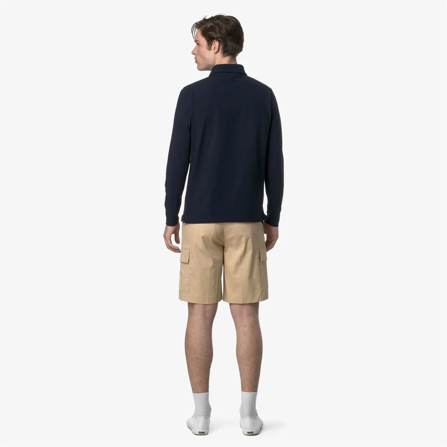 K-Way Serje Twill Tech bermude bej cargo elastice