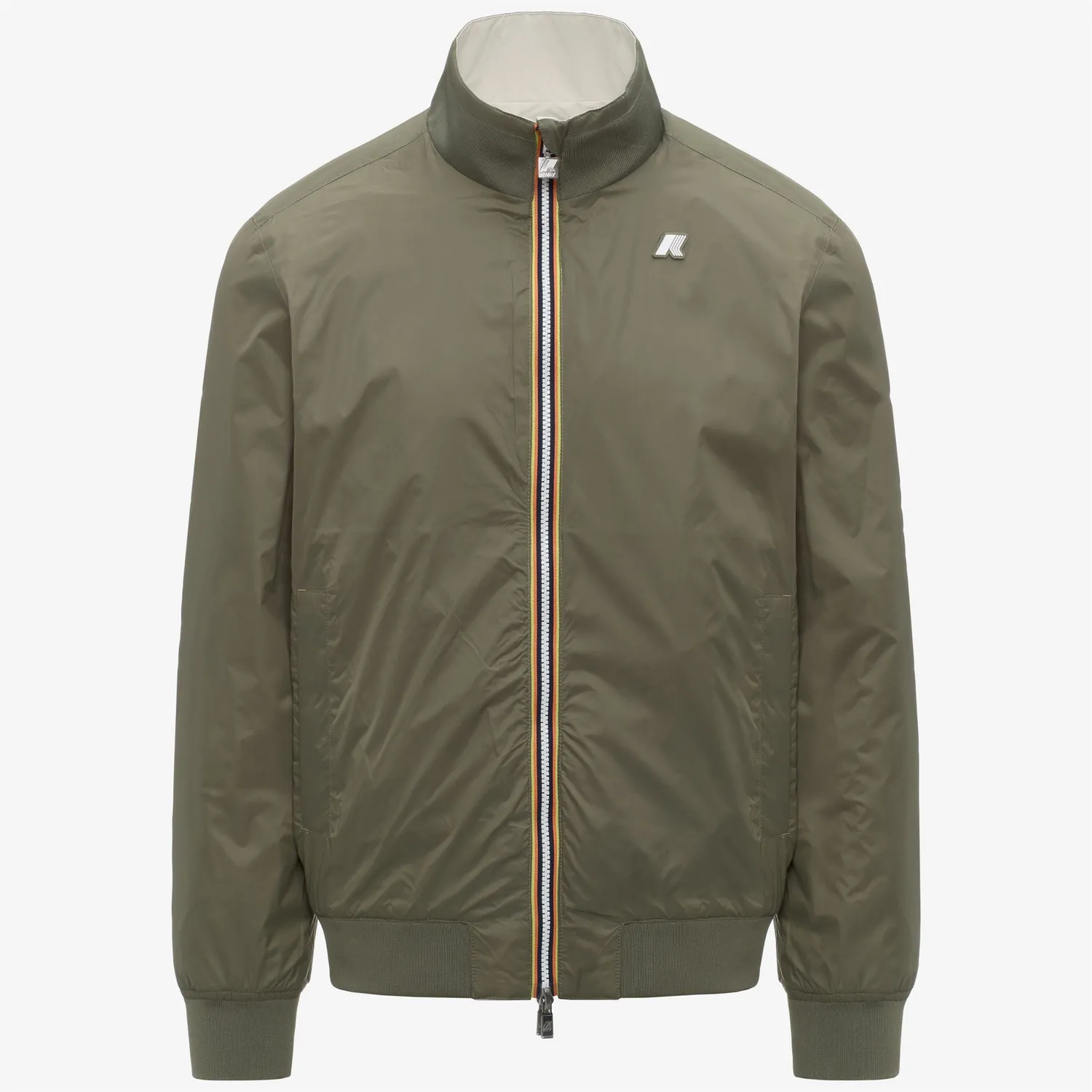 K-Way Arsene Cotton Double geacă bărbați bej verde