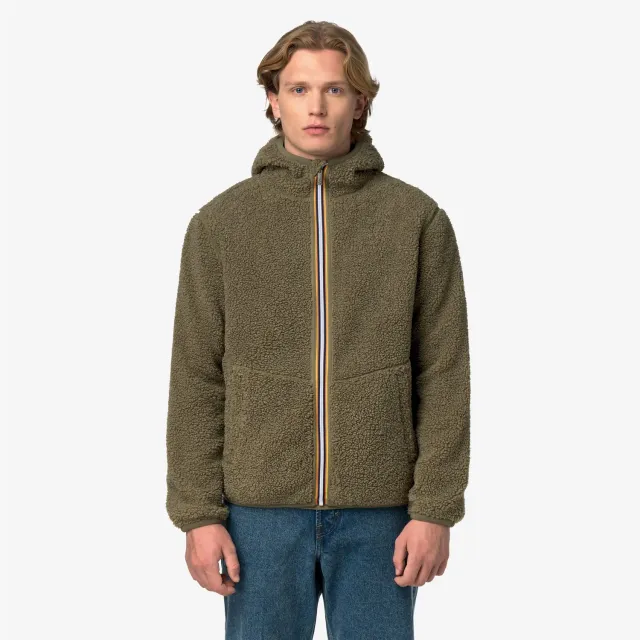K-Way Jack Sherpa Polar geaca barbati reversibila calduroasa