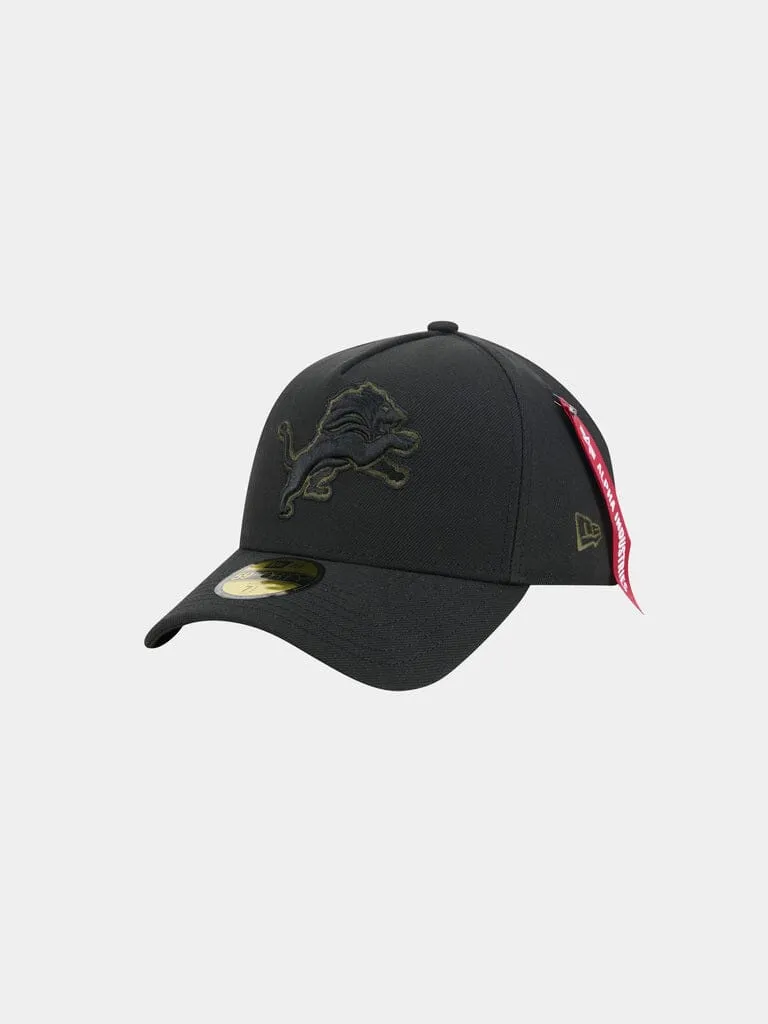 Alpha Industries Detroit Lions 59FORTY sapca fitted neagra brodata