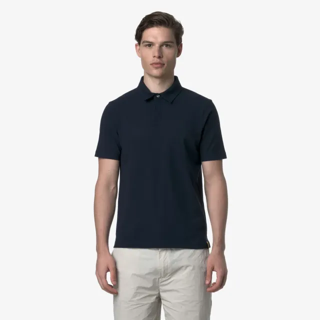 K-Way Vincelle Ice Cotton polo barbati albastru bumbac