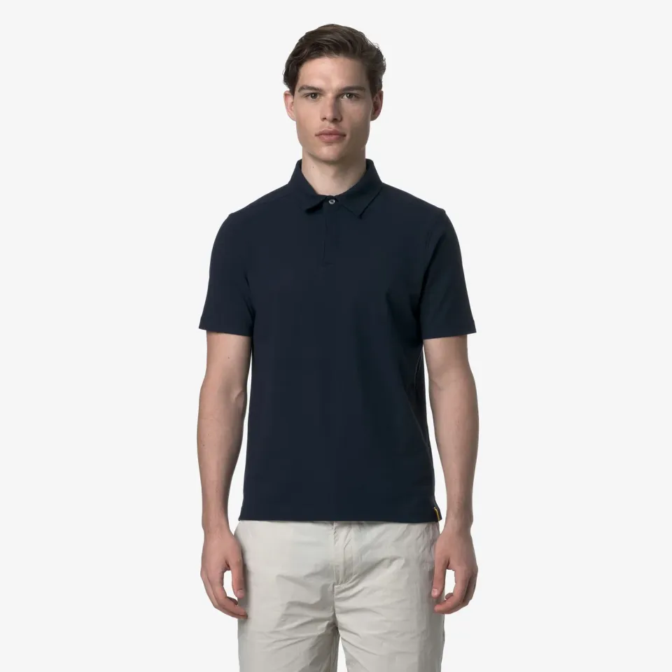 K-Way Vincelle Ice Cotton polo barbati albastru bumbac